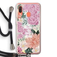 Kindness matters: Samsung Galaxy A20e Transparant Hoesje met koord
