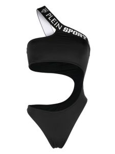 Plein Sport maillot de bain asymétrique à une épaule - Noir