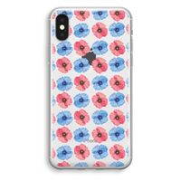 Klaproosjes: iPhone XS Transparant Hoesje
