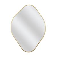 Home Deco Factory Spiegel - goud - 44 x 60 cm - wandspiegel - diamant vorm