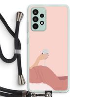 Wine: Samsung Galaxy A52s 5G Transparant Hoesje met koord Wine: Samsung Galaxy A52s 5G Transparant Hoesje met koord