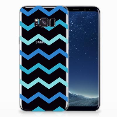 Samsung Galaxy S8 Plus | TPU bumper | Zigzag Blauw
