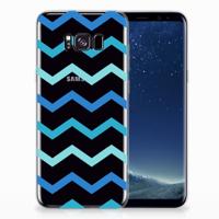 Samsung Galaxy S8 Plus | TPU bumper | Zigzag Blauw