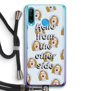 Hello: Huawei P30 Lite Transparant Hoesje met koord