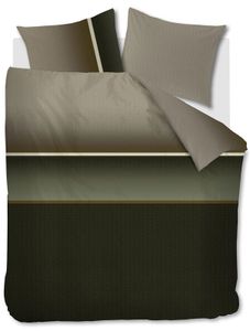 Beddinghouse Dekbedovertrek Kian Olive Green-Lits-jumeaux (240 x 200/220 cm)