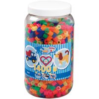 Strijkkralen Maxi in Pot - Neonmix (051), 1400st.