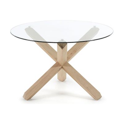 Kave Home Lotus eettafel Ø120 cm Glas