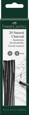Faber Castell FC-129198 Houtskool Pitt Monochrome 3-6 Mm
