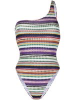 Missoni maillot de bain en maille fine à motif imprimé - Violet - thumbnail