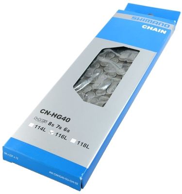 Shimano hg40 ketting 6/7/8v 116 schakels - grijs