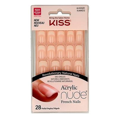 Kiss French nude acrylic nails cashmere 1 Set