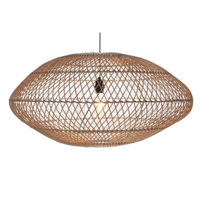 Hanglamp Rattan UFO, in twee kleuren