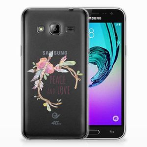 Samsung Galaxy J3 2016 Telefoonhoesje met Naam Boho Text