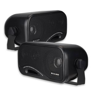 Caliber 3-Weg Autospeakers - Voor Opbouw in Auto of Vrachtwagen - 120W/90dB - Set van 2 Incl. Montageset (CSB2)