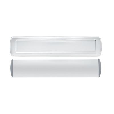 AXA AXA Curve Plus briefplaat met tochtklep en schacht deurdikte tot 102mm. - aluminium naturel