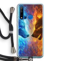 Fire & Ice: Huawei P20 Lite (2019) Transparant Hoesje met koord
