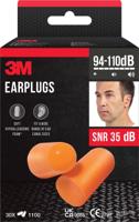 3M oordoppen 1100, geluidsdemping to 35 dB, blister van 30 stuks 3M oordoppen 1100, geluidsdemping to 35 dB, blister van 30 stuks
