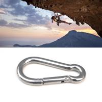 M12 Roestvrij staal Carabiner voorjaar haak multi-tool alpinisme gesp vergrendelen Camping haak touw binnendiameter: 11.73 mm