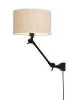 Wandlamp Amsterdam - Naturel/Zwart - 65x32x45cm
