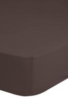 HIP Hoeslaken, Bruin - (90x200 cm) - Katoen Satijn