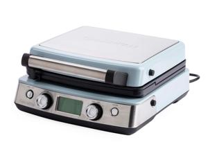 GreenPan Wafelijzer - Blue Haze - inclusief 2 sets wafelplaten - Keramische anti-aanbaklaag
