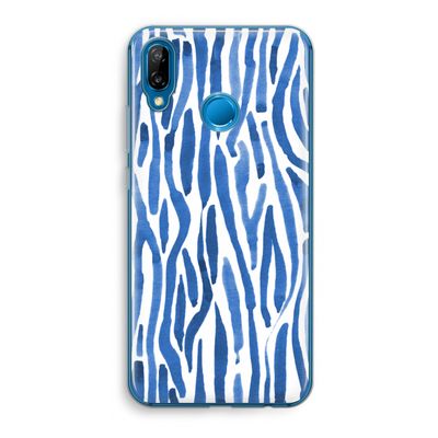 Blauwe nerven: Huawei P20 Lite Transparant Hoesje
