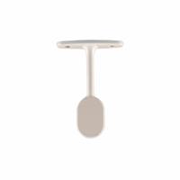 Steun voor stang in kast Stor Planet Cintacor Wit Ovaalvormig 15 x 25 mm (2 Stuks)
