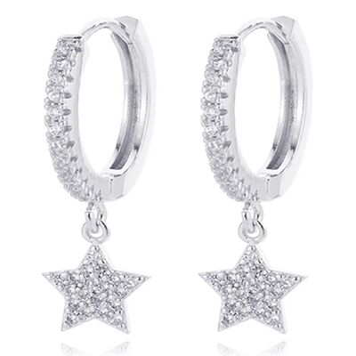 LGT JWLS Oorringen met Ster Hanger - Star Silver