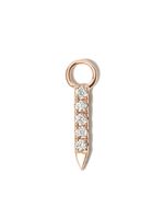 MARIA TASH pendentif Eternity Bar en or blanc 18ct pavé de diamants - Rose