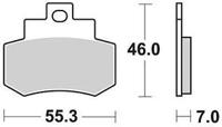 TRW Brake pad mcb 733 organic standard