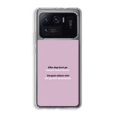 gij zijt ook iemand: Xiaomi Mi 11 Ultra Transparant Hoesje