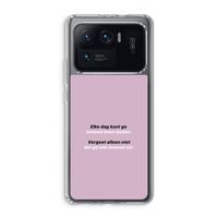 gij zijt ook iemand: Xiaomi Mi 11 Ultra Transparant Hoesje