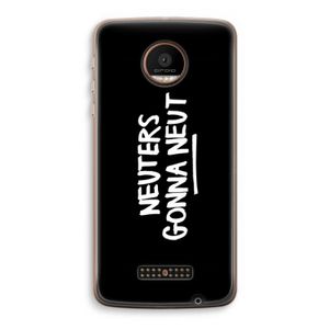 Neuters (zwart): Motorola Moto Z Force Transparant Hoesje