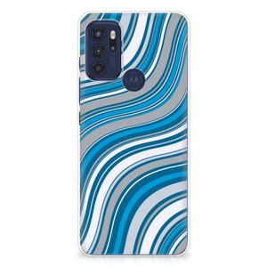 Motorola Moto G60s TPU bumper Waves Blue