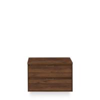 Porto Badmeubelset 90 cm - Walnoot - Wastafel Bovenblad Walnoot