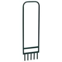 VidaXL Gazonbeluchter met 5 holle tanden gepoedercoat staal groen