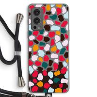 Colored Giraffe: OnePlus Nord 2 5G Transparant Hoesje met koord