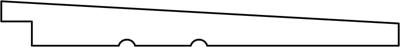 Zweeds rabat Eco Noord-Europees vuren zwart gespoten 1,1/2,2x19,5x510 cm Tuindeco - Tuindeco