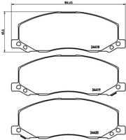 Remmenset, remschijf BREMBO, Remschijftype: Binnen geventileerd, Inbouwplaats: Achteras, u.a. für Saab, Vauxhall, Opel