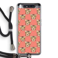 Tijger: Samsung Galaxy A80 Transparant Hoesje met koord