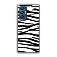 Zebra pattern: Oppo Find X3 Neo Transparant Hoesje