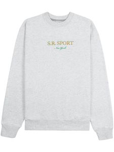 Sporty & Rich sweat à logo Wimbledon imprimé - Gris