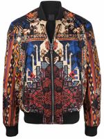 Balmain veste bomber réversible à imprimé graphique - Noir