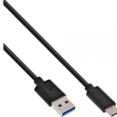 InLine 1.5m, USB3.1-C/USB3.1-A 1.5m USB C USB A Zwart