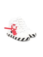 Off-White Kids baskets montantes Safety à patch logo - Blanc