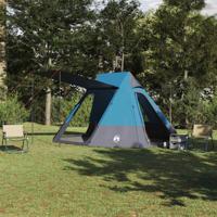 Camping Tent met dak met opslag Blauw 482 x 360 x 227 cm taft