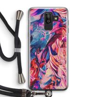 Pink Orchard: Samsung Galaxy J8 (2018) Transparant Hoesje met koord