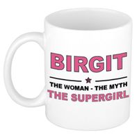 Birgit The woman, The myth the supergirl cadeau koffie mok / thee beker 300 ml   - - thumbnail