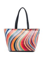 Paul Smith sac cabas en cuir à imprimé Swirl - Bleu