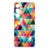 Samsung Galaxy S24 FE Doorzichtige Silicone Hoesje Geruit